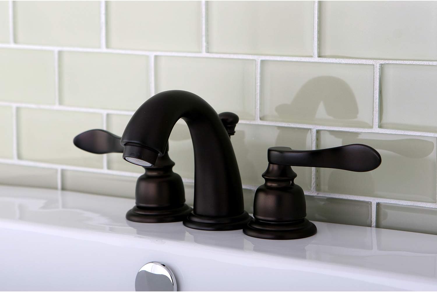 Up To 40% OFF Kingston Brass KB8915NFL NuWave French Widespread Bathroom Faucet, Oil Rubbed Bronze