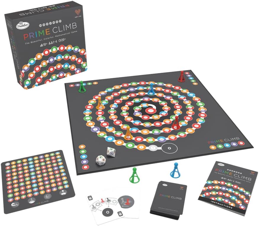 ThinkFun Prime Climb Challenge Logic Brain Game and STEM Toy for Kids & Adults Age 10 Years Up Amazon Exclusive