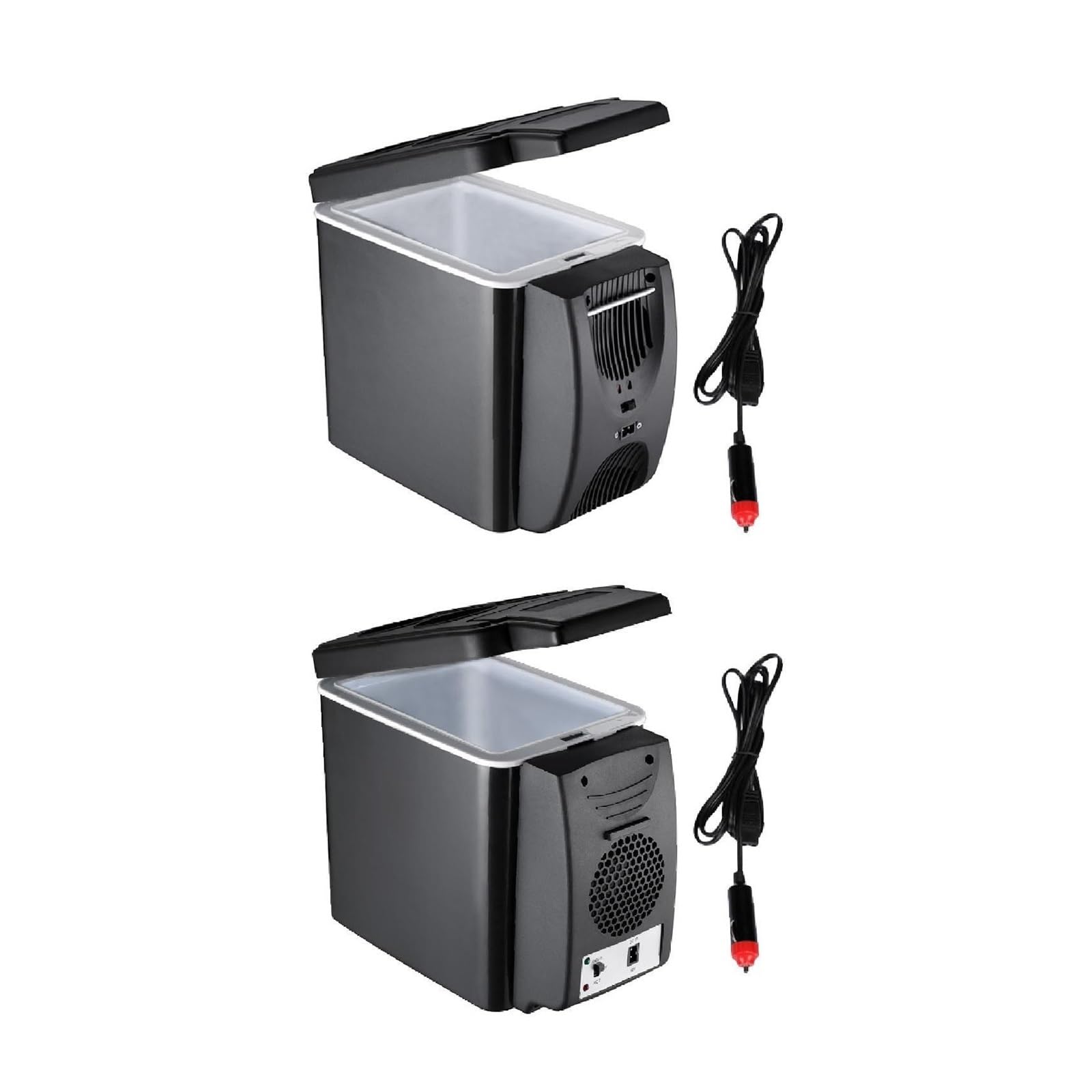 Refrigerador portátil pequeño for Coche, for Acampar, Dormitorio, vehículo, Mini refrigerador(Single Hole)