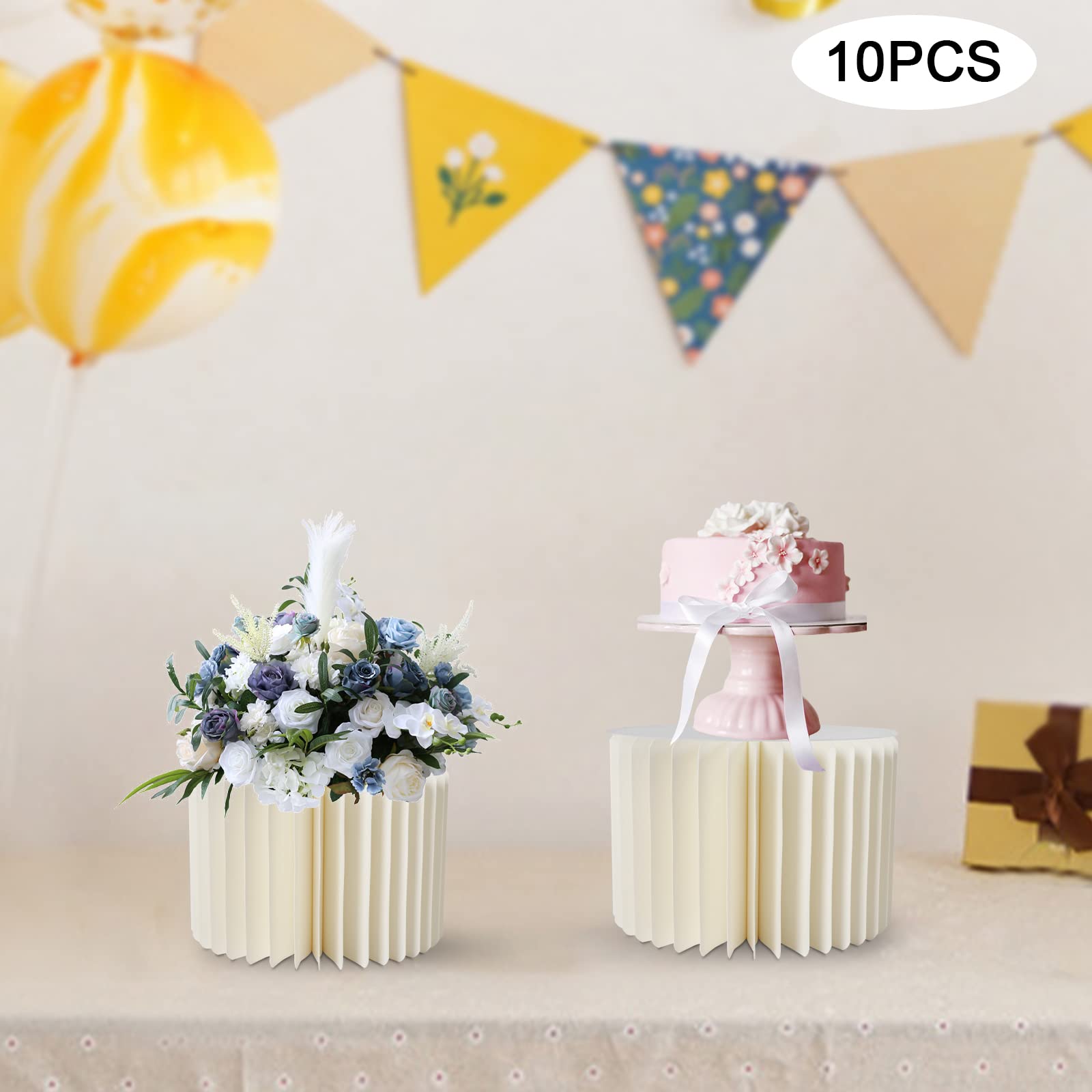 10 pezzi per matrimoni, centrotavola in cartone, 20 cm di altezza, supporto per fiori, decorazione da tavolo, cilindro, centrotavola, supporto