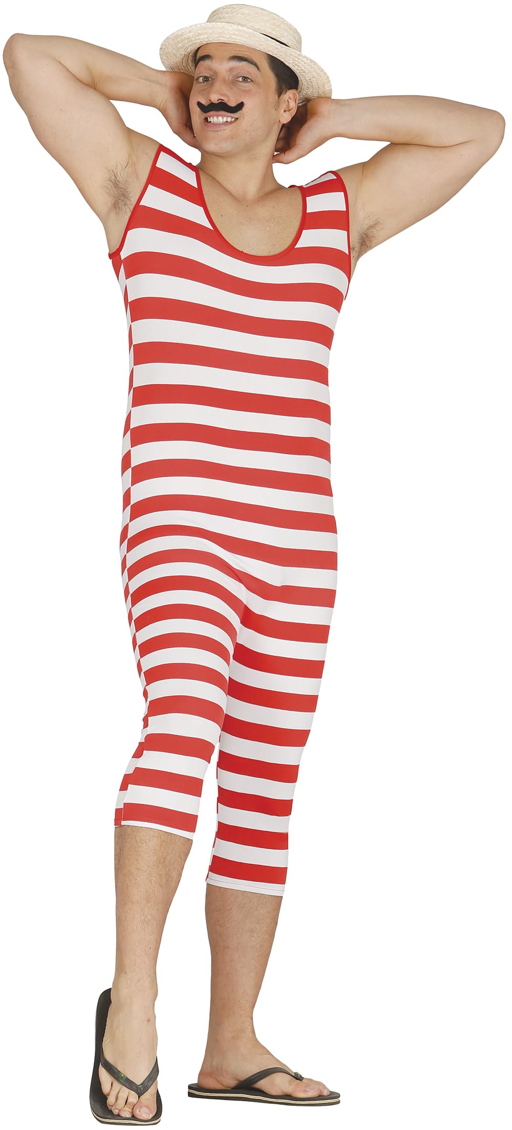 FIESTAS GUIRCA Disfraz Forzudo Circo Adulto - Disfraz Bañador Años 20