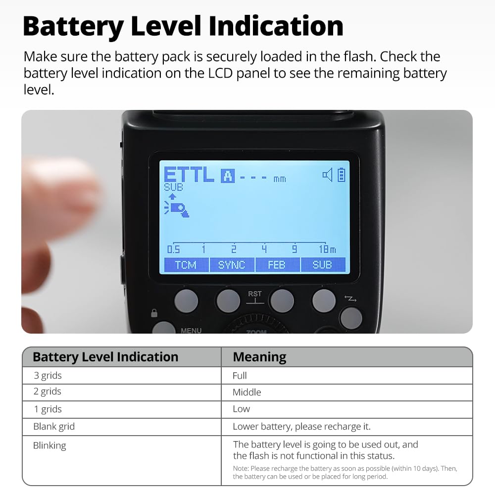 Godox VB30 Batterie Li-ion V100 V1Pro V1 PRO 7,2 V/2980 mAh pour Godox V100 V1PRO-S V1PRO-N V1PRO-C V1PRO-F V1PRO-O V1PRO Flash et V1 V860III V860III-S V860III-C V860III-C V860IIIII. I-N V86 0III-F