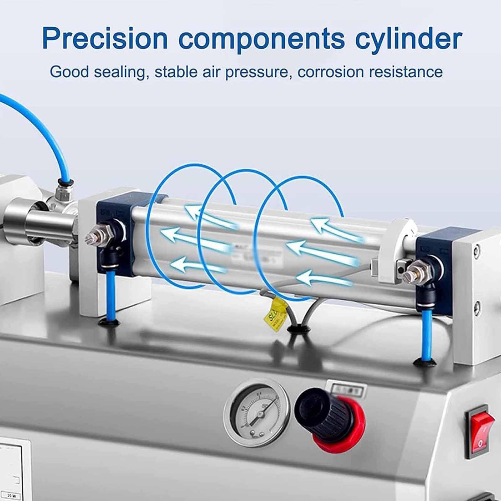 XIVUIFOI Paste Filling Machine Automatic Horizontal Pneumatic Cream Filling Machine Stainless Steel Industrial Visco Liquid Filler Quantitative Filling — view 4