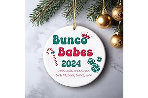 Personalized Bunco Christmas Ornament with Elephant Boots