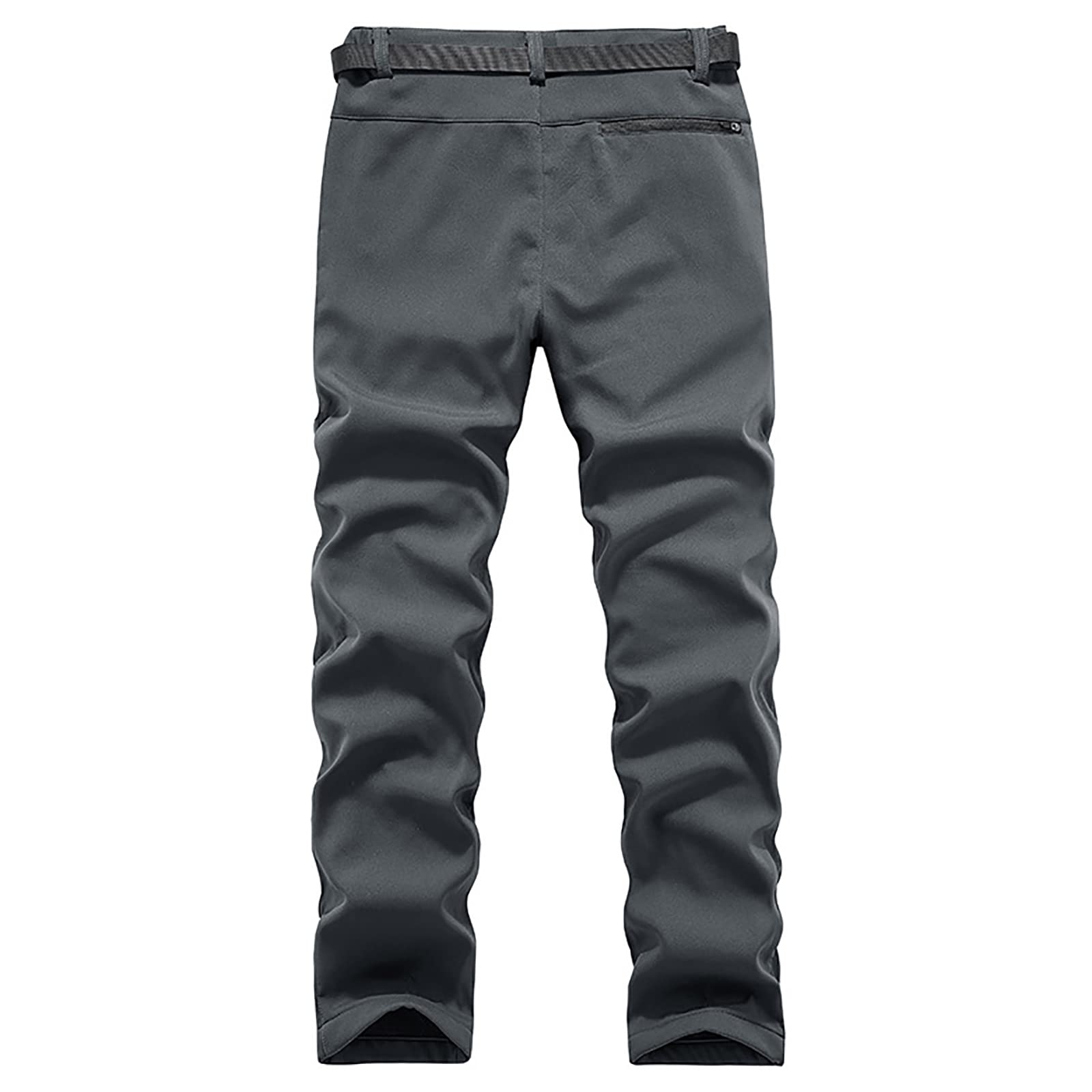 Pantalon Montaña Hombres Secado Rápido Impermeable Pantalones Trekking Escalada Senderismo Acampada Transpirables y Ligeros(Size:yo,Color:Negro)
