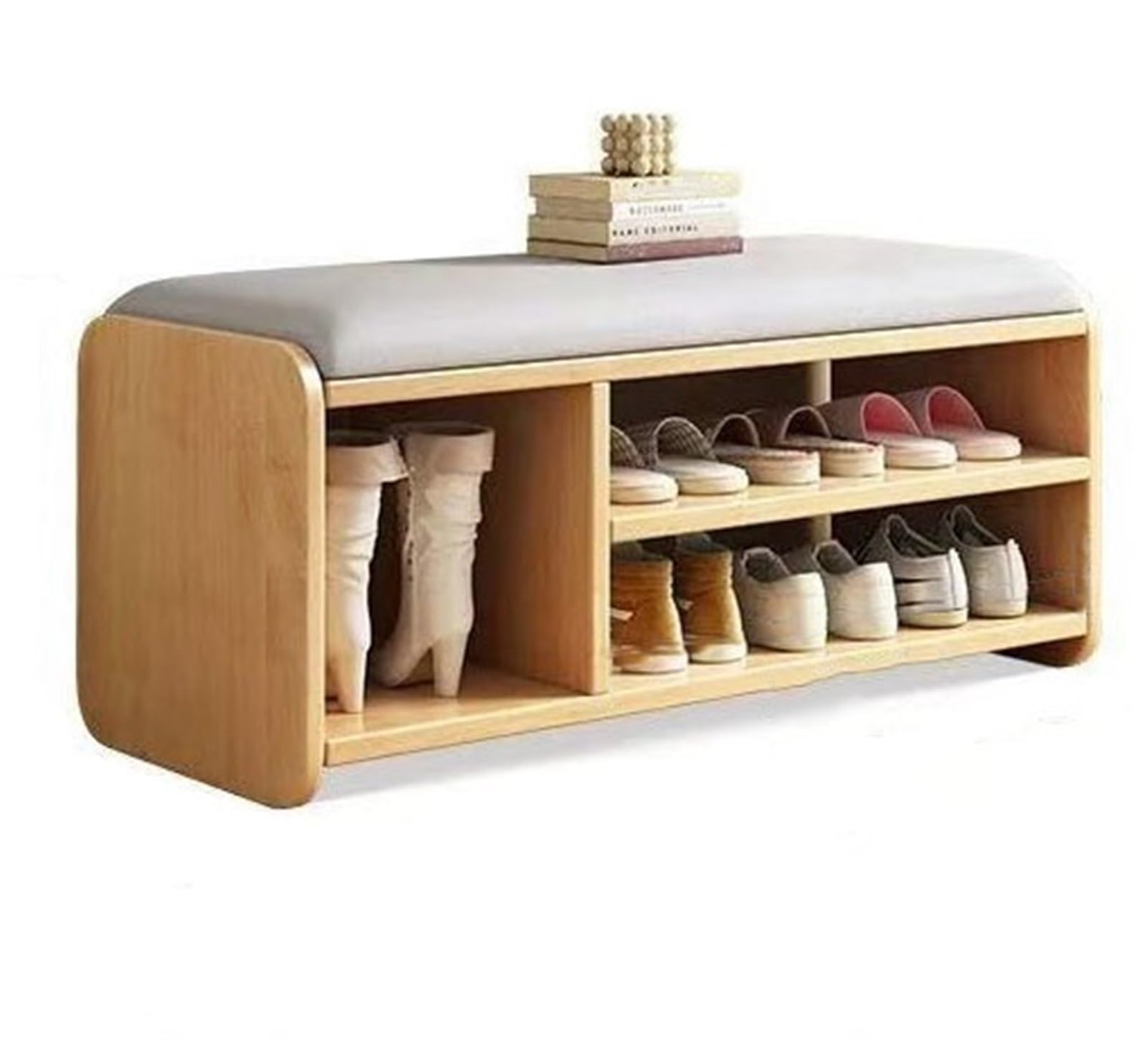 IvyLoutish Entryway Shoe Rack Storage Bench Shoe Changing Bench Shoe Organizer Ottoman with Storage for Front Door Shoes Cabinet for Living Room Foyer Hallway,Ideal for Home