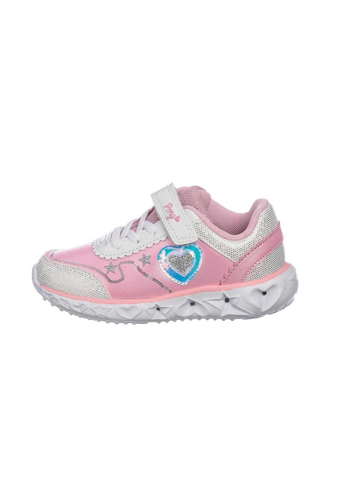 PRIMIGI Sneakers 6980511 Chiusura con Lacci e Strappo Sottopiede in Pelle e Il Fondo in Gomma. La Suola è Dotata di luci