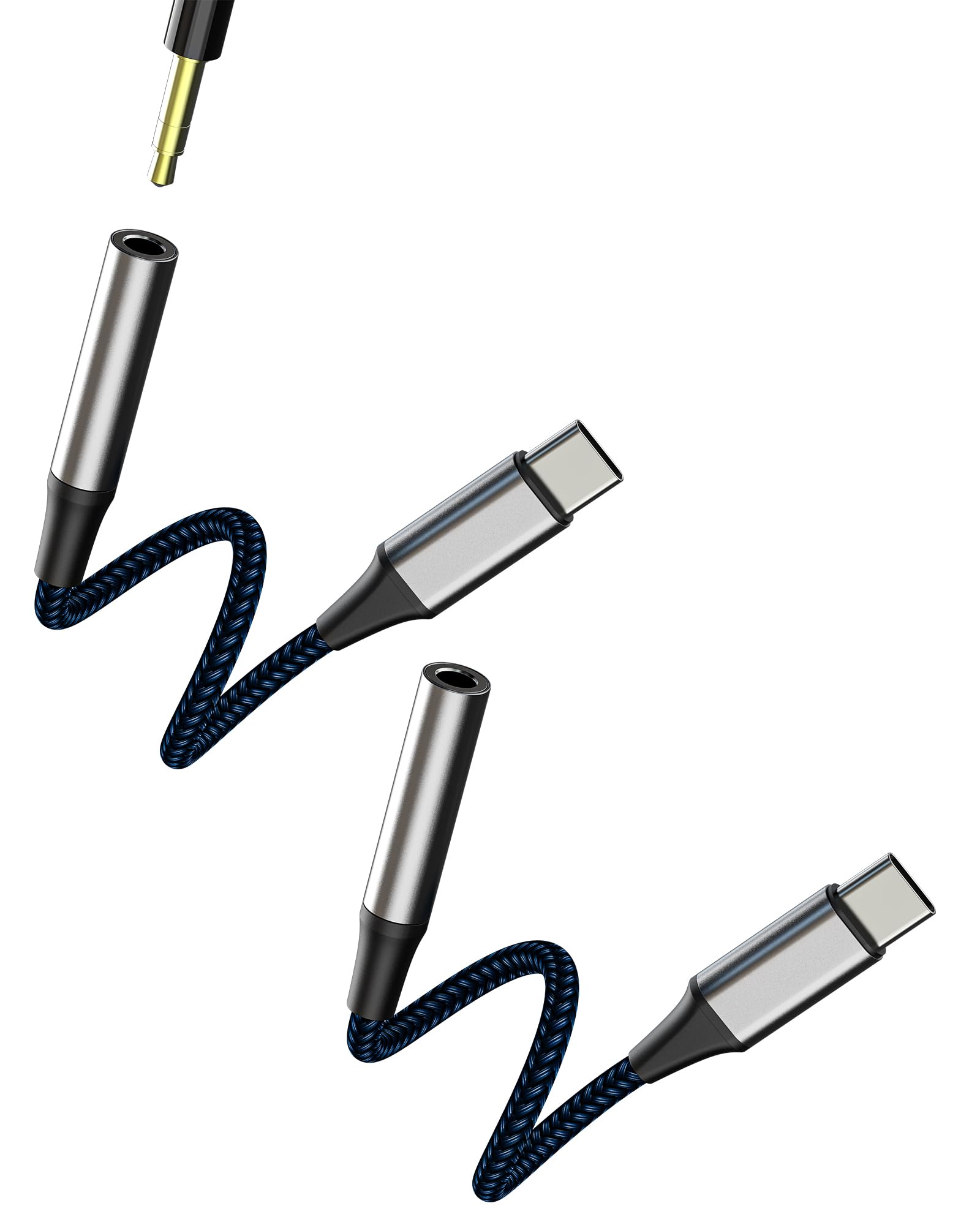 Amazon.co.jp: USB C 3.5mmイヤホンジャック 変換アダプタ(2パック)USB