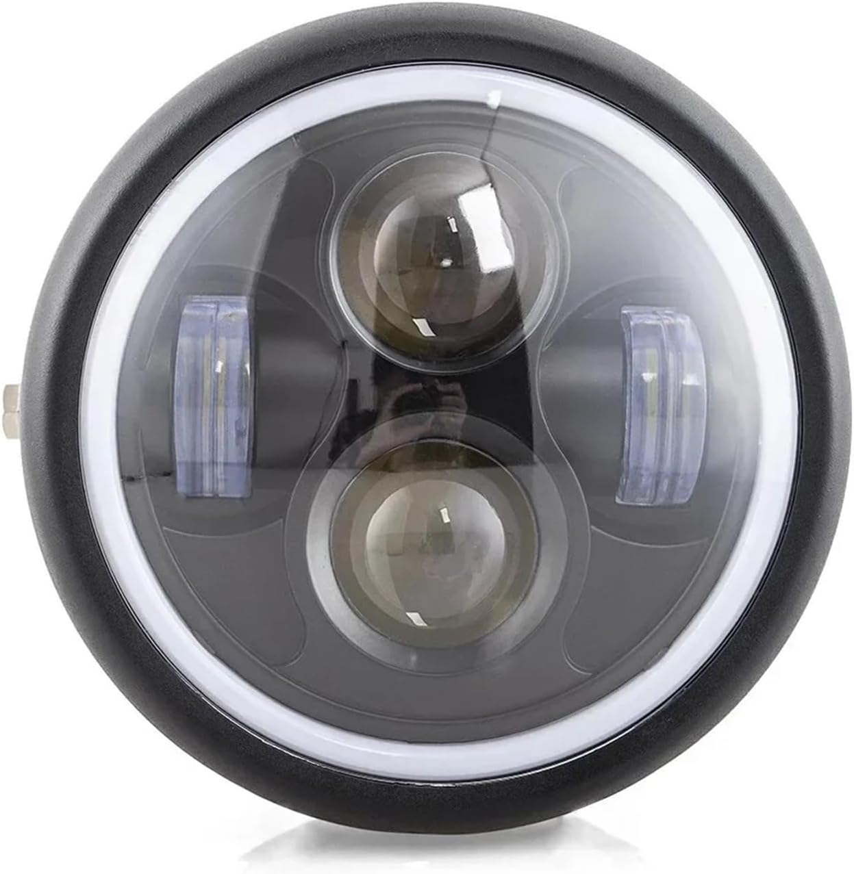 Motorcycle Accessories Modified LED Front Headlight Suitable Compatible with Harley Angel Eyes CG125 GN125 Lamp headlight Light Bulb