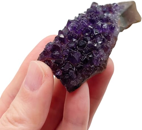 Miniatura 9 de Racimos de amatista cruda, geoda de amatista natural a granel, 1.1 libras, piedras preciosas y cristales, espécimen de piedra para brujería