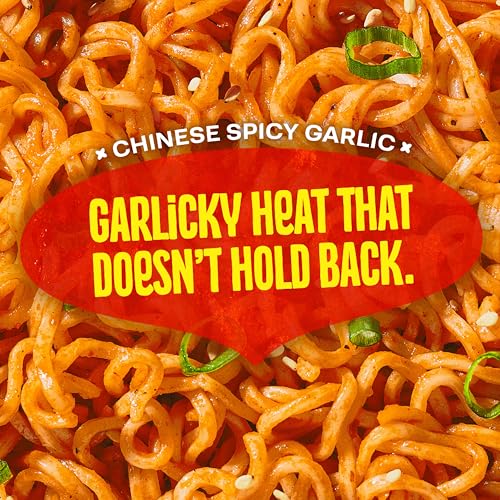 Image of Maggi Chinese Spicy Garlic Noodles, Instant Ramen Noodles, 3 min, Vegetarian, Halal, Kosher, 8-Pack