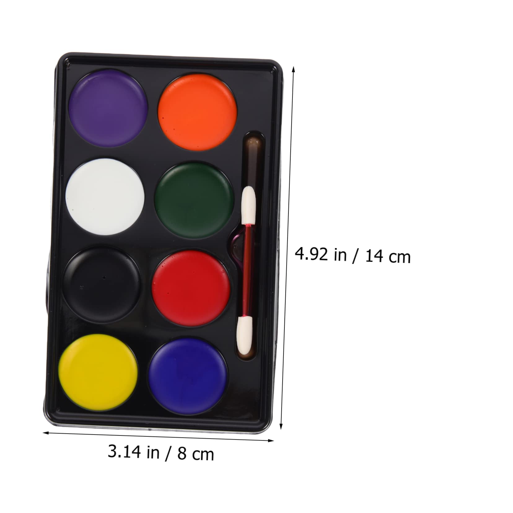 NUOBESTY 5 Set Dipinto Per Kit Per La Pittura Del Viso Strumento Per Il Trucco Del Festival Facepaint Vernice Per Il Corpo Del Viso Vernice Per Trucco Lavabile Colorful 4 Pezzi * 5