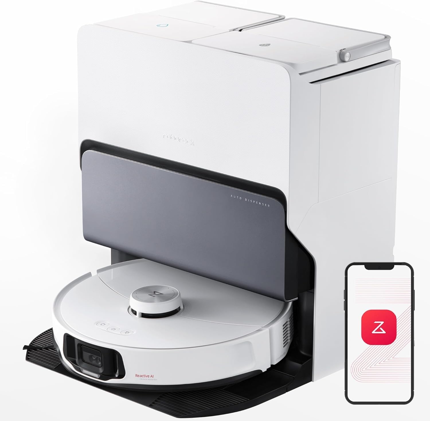 Robô aspirador/passa pano sônico Roborock S8 MaxV Ultra, sucção