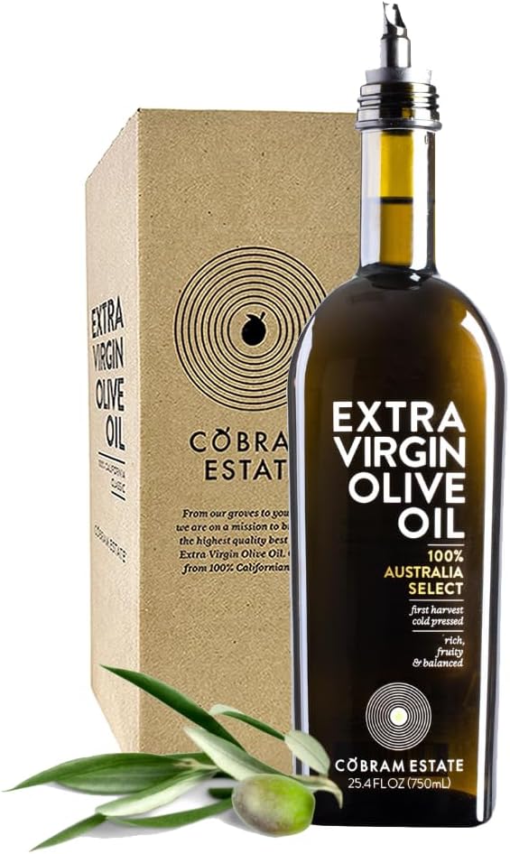 Australia Select Extra Virgin Olive Oil, First Cold Pressed, Non-GMO, Keto Friendly, High in Antioxidants, Fruity & Balanced (750 ml (Pack of 1))