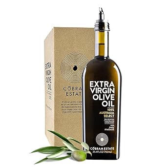 Cobram Estate Robust 100% California Extra Virgin Olive Oil, First Cold Pressed, Non-GMO, Keto Friendly, High in Antioxidants, Bold & Spicy, 750ml Bottle