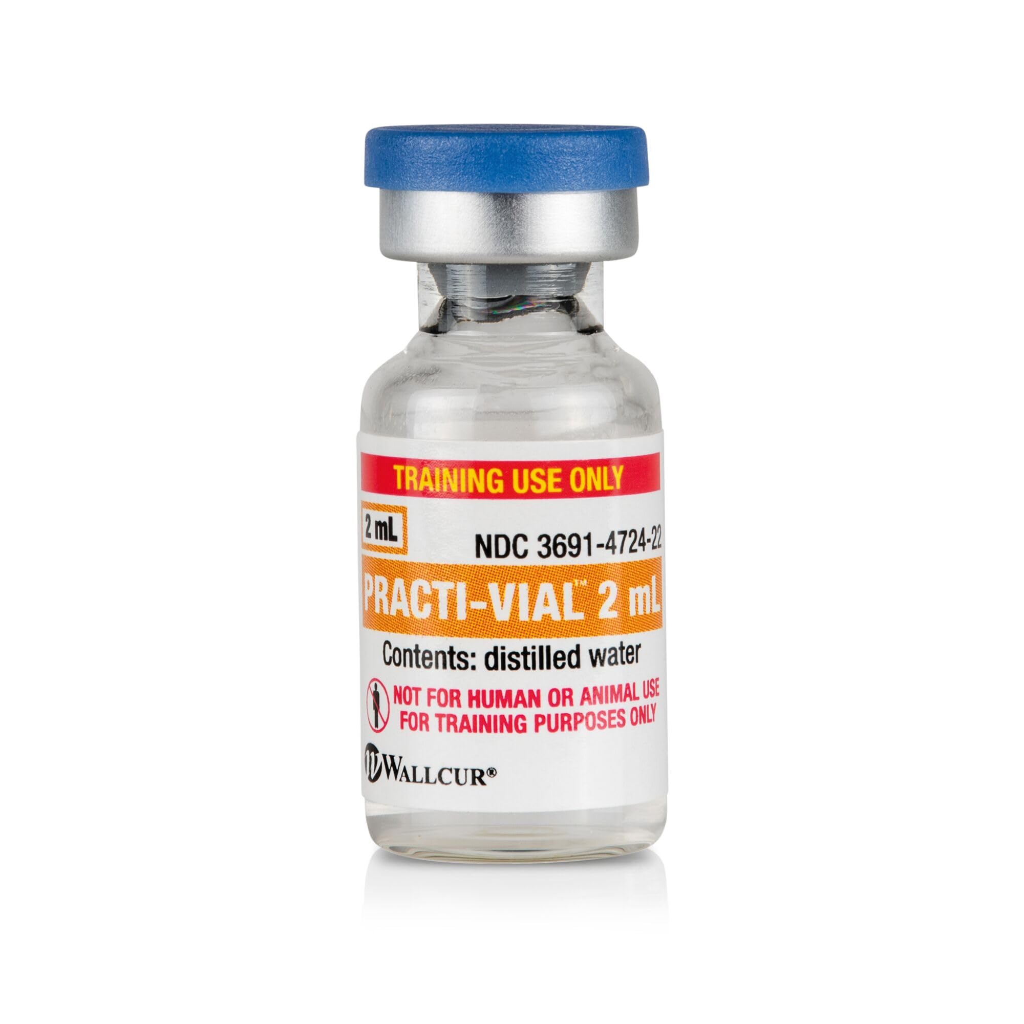 Practi-Durchstechflasche 2mL (Packung mit 40) - Simulationsprodukt für medizinisches Training
