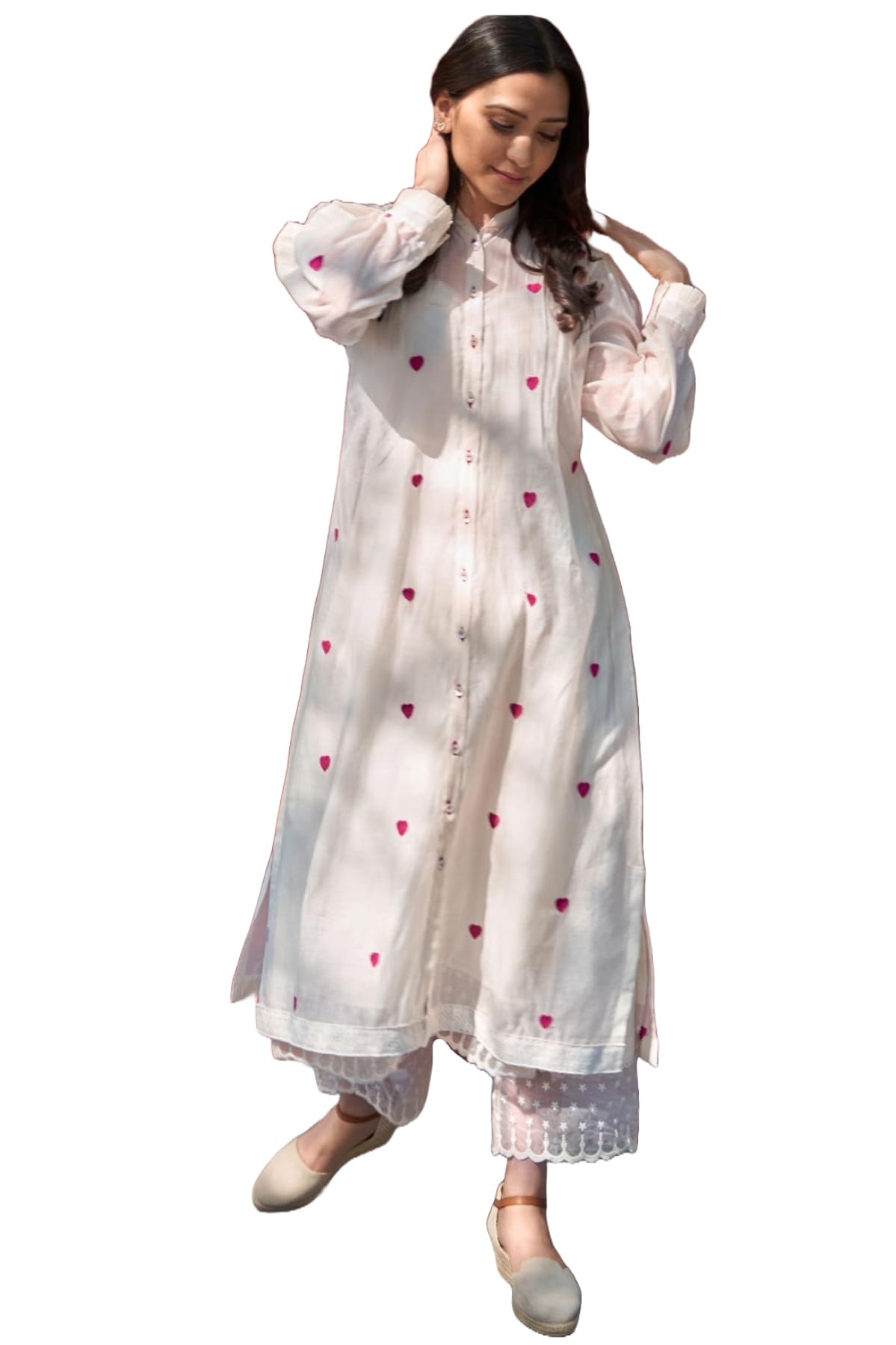 gosriki Women's Rayon Viscose Embroidered A-Line Kurta with Pant-picture-55