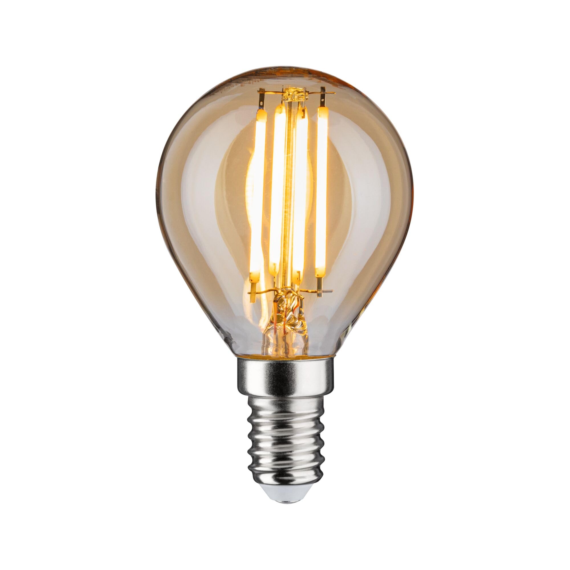 Paulmann 28712 LED Drop-Shaped Filament lamp 4.7 watts lamp dimmable Gold 2500 K Gold Light E14