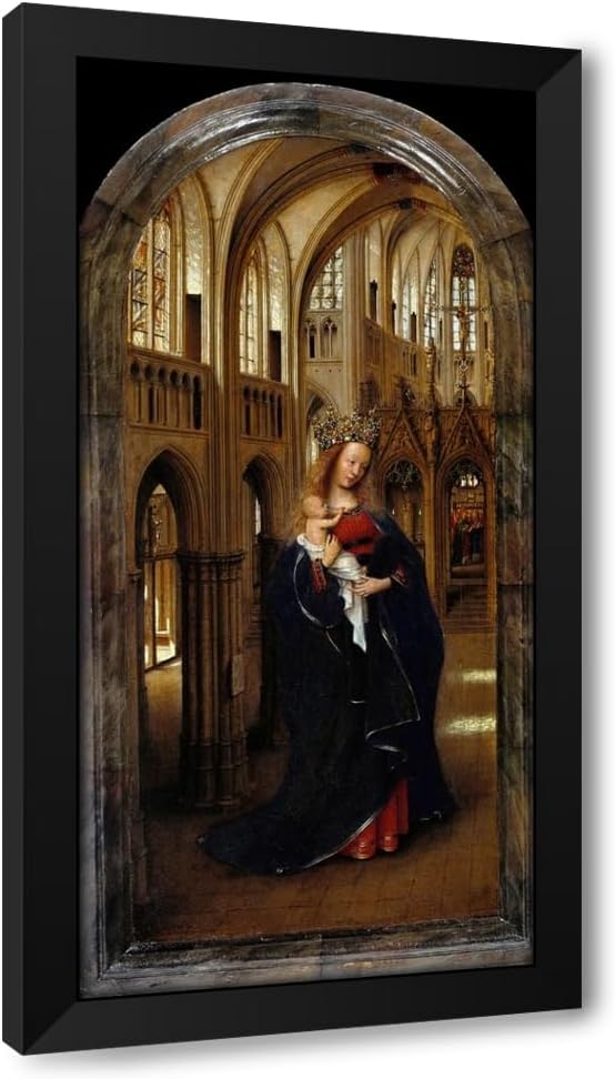 ArtDirect The Madonna in the Church (circa 1438) Custom Framed Art Print Giclee Print or Canvas Options with Various Sizes and Customization by Jan van Eyck