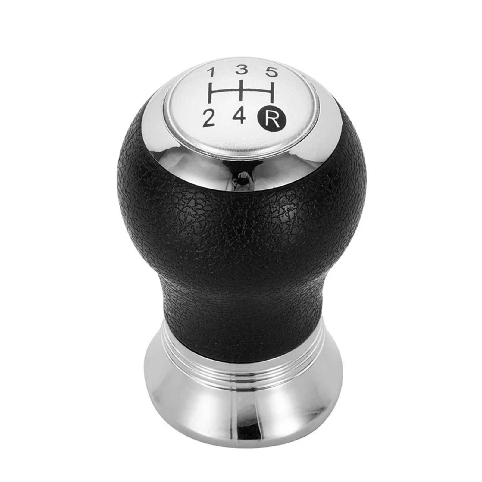 Htvtkrfgrl Sliver 5 Speed S Knob Only Gear Stick Knob Manual For Toyota For Yaris Auris 2005-2010 Abs/Pu Leather 5-Speed / 6-Speed Black/Silver Performance Stylish Gear Shifter 1 Shift(Sliver 5 Speed S)