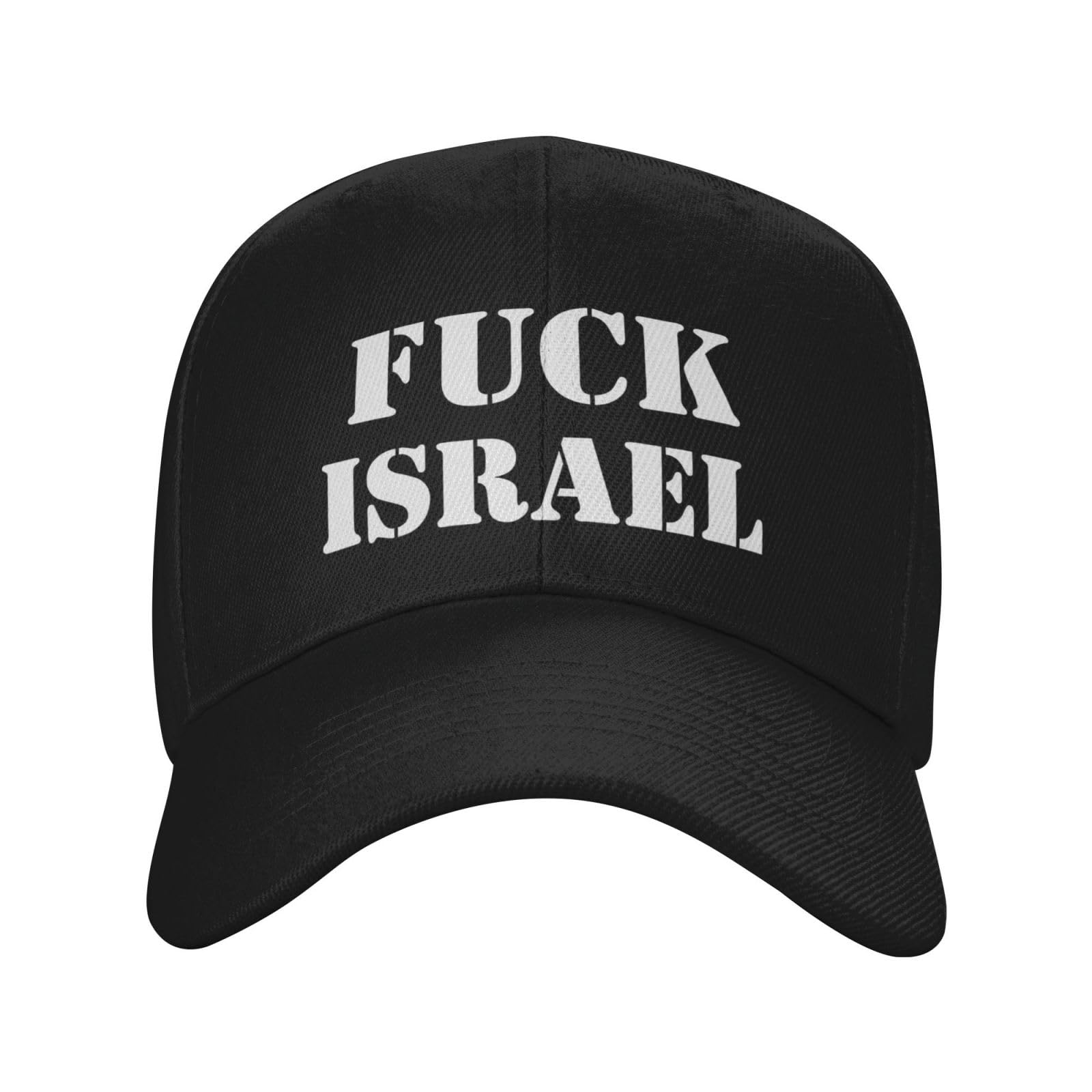 Melbrakin Unisex Black Fuck Israel Hat Free Palestine Hats Anti Israel Cap For Men Women