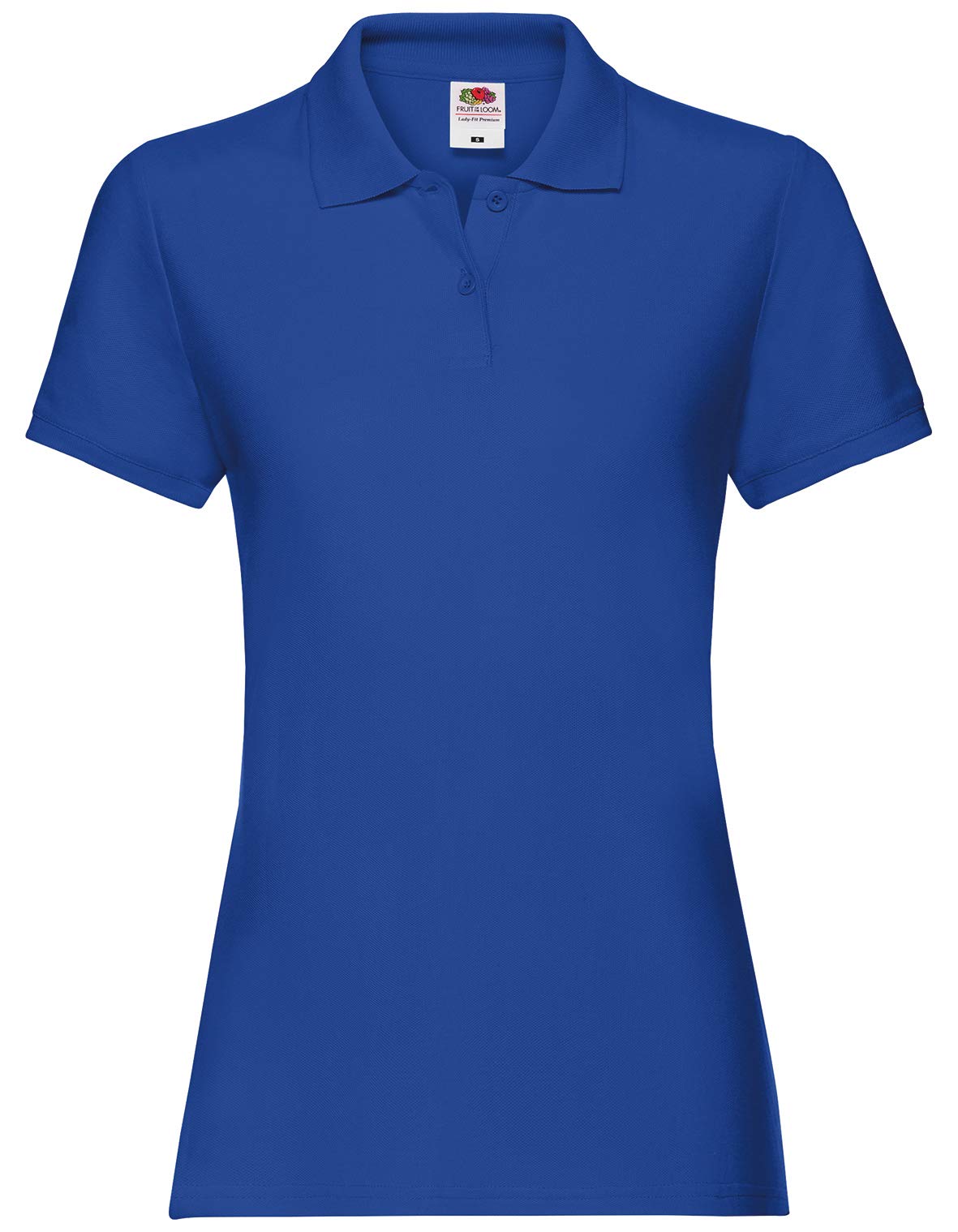 Fruit of the Loom Ladies Lady-Fit Premium Short Sleeve Polo Shirt (XS) (Royal)