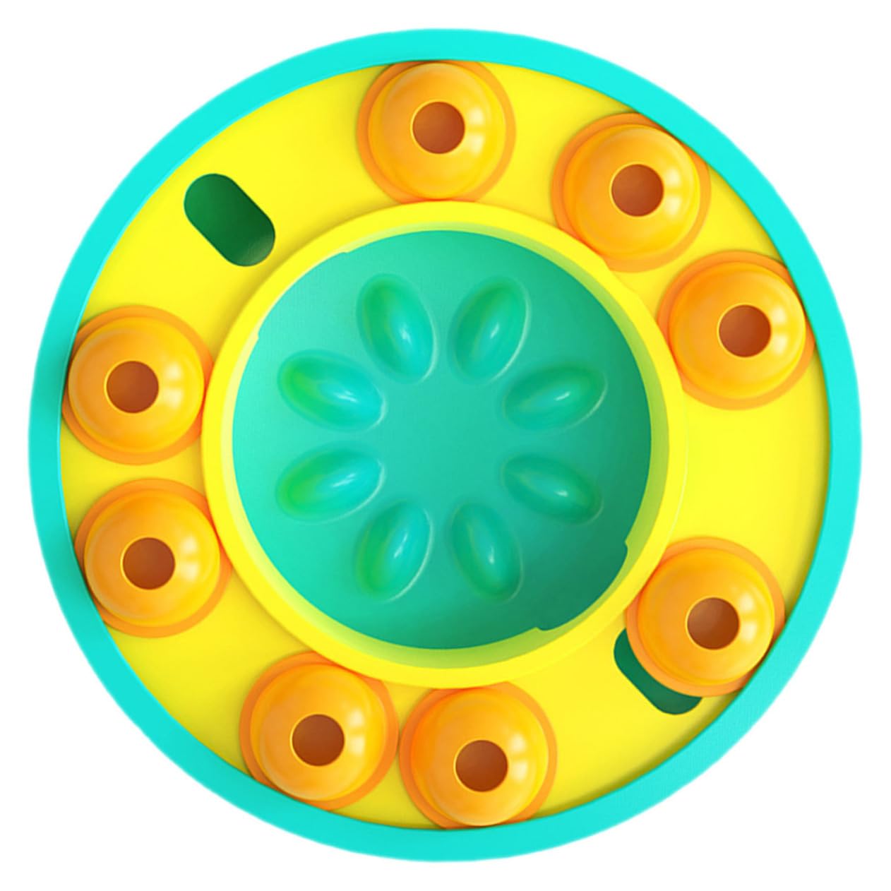 Abaodam Gamelle Lente pour Chien en Plastique, Jouet Distributeur de Croquettes pour Chiot, Améliore L'intelligence et Facilite la Digestion, pour L'alimentation Interactive