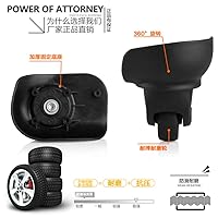 Vista 3 de (DL-W069#) Ruedas giratorias conectadas silenciosas para ruedas de equipaje de repuesto Desgaste silencioso barra de dibujo caja DIY (4 piezas/juego)