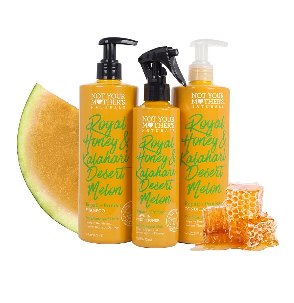 Not Your Mother'sNaturals Royal Honey & Kalahari Desert Melon Hair Care Set Shampoo Conditioner Leave In Spray
