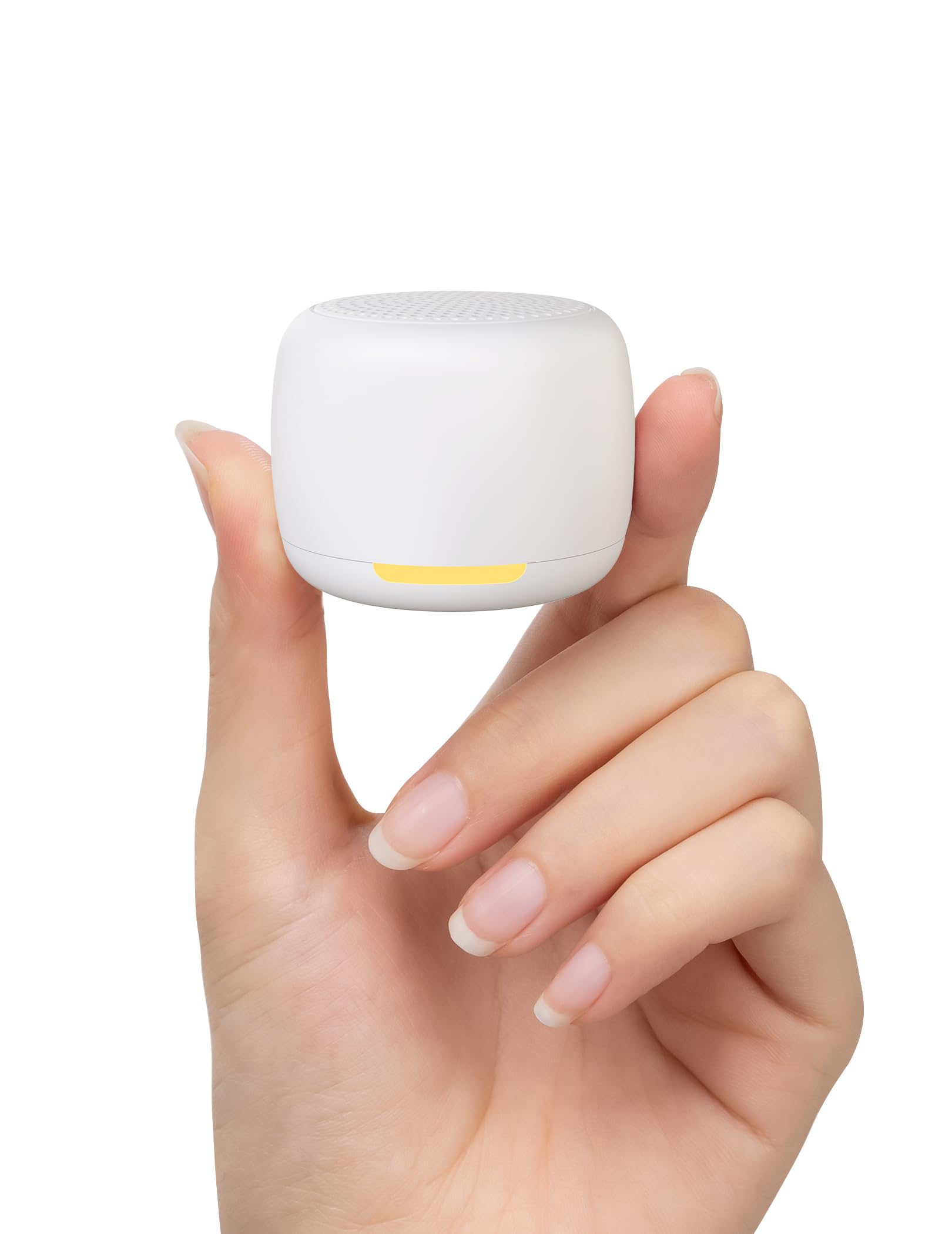 Babelio White Noise Sound Machine, Mini Portable Sound Machine for Adults Baby, Travel, Night Light, 15 Smoothing Sounds, Timer and Memory Function, White