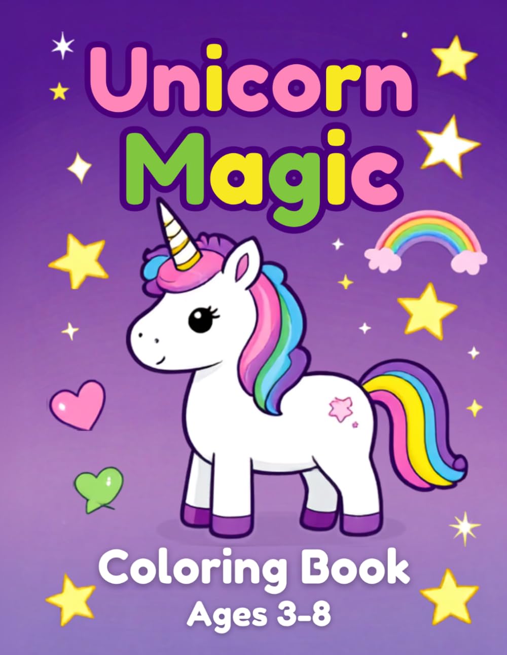 Unicorn Magic Coloring Book