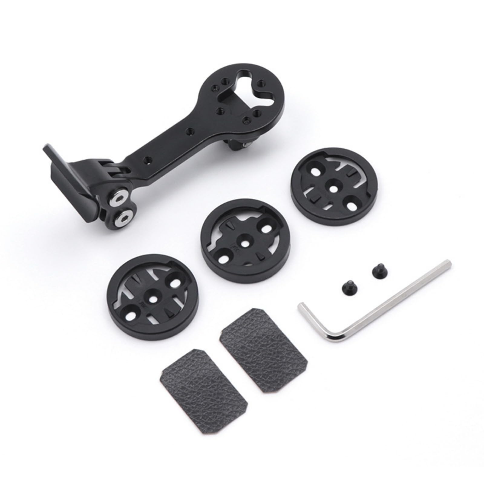 Baoblaze Support Guidon Vélo Support Compteur Caméra Éclairage Matériau Aluminium Plastique Robustesse Légèreté Compatibilité Multi Appareils Adapté au