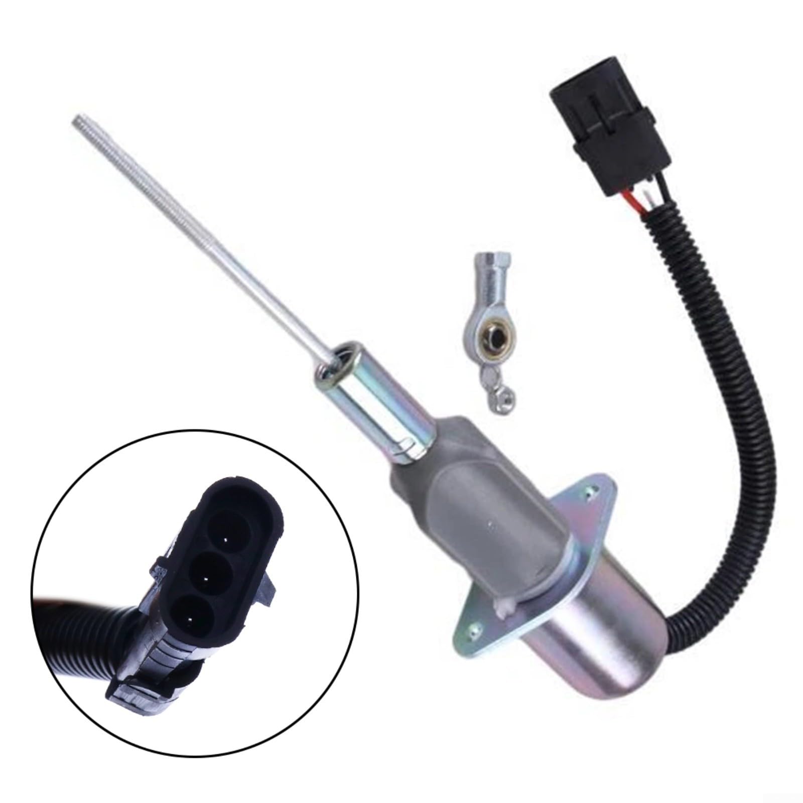Válvula de cierre de combustible eléctrica RE53507 para tractor 4555 4560 4755 4760, válvula solenoide con núcleo de acero inoxidable y protección IP67