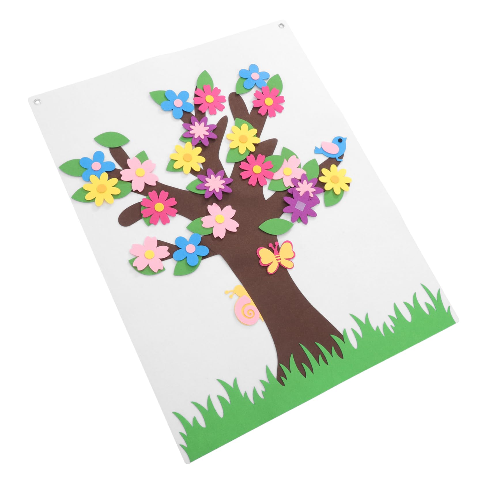 Garneck Story Tree Decors Felt Board for Wall Preschool Educational Decor DIY Storyboard Felt Flower