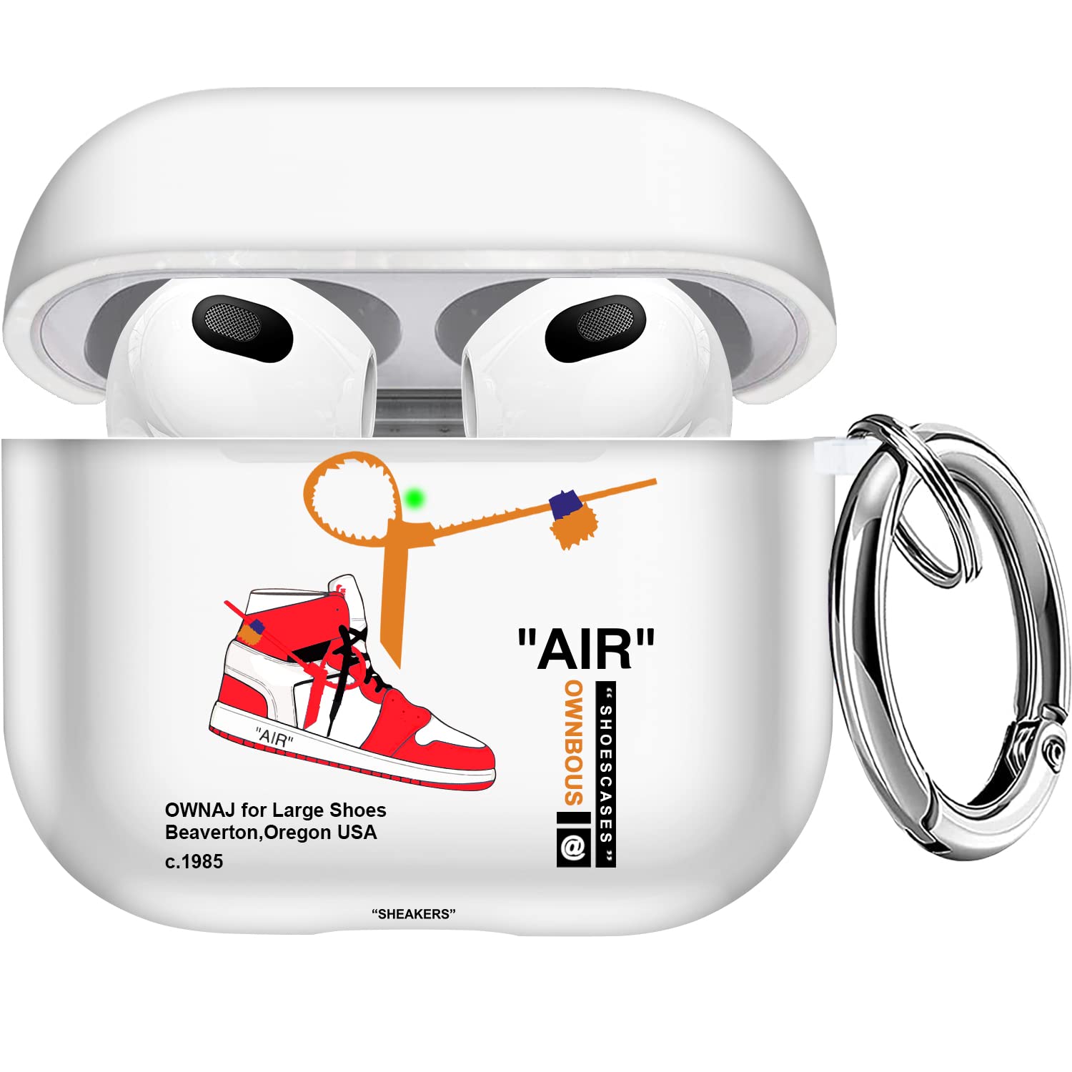 Apple Airpods Jordan Airpod Case Amazon Hard Plastic Sports Basketball  Clear Case For Apple Airpods