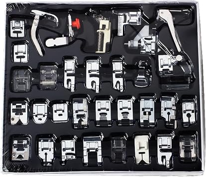 32Pcs Sewing Machine Presser Feet Kit, Sewing Machines Accessories Supplies Set