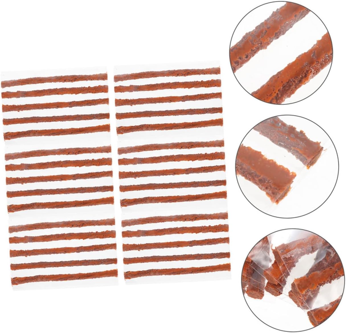 GLEAVI 60pcs Tire Puncture Repair Tire Patch Kit for Cars Bikes Robust Sealant Simple Application