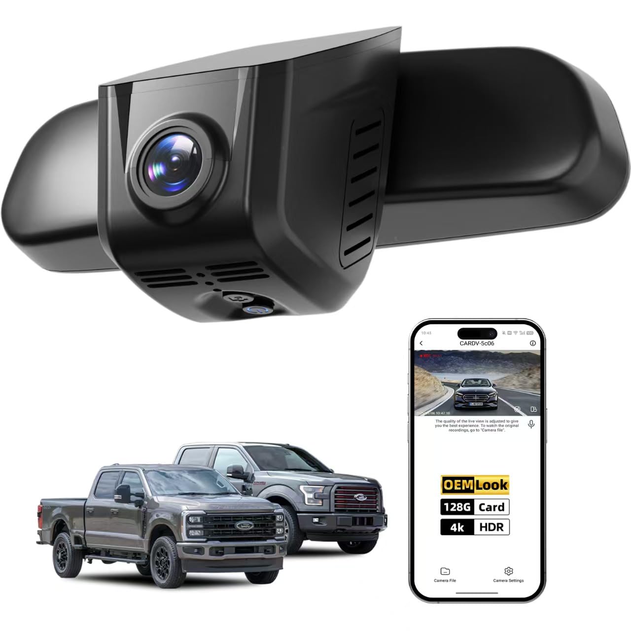 ONESTOPGUARD 4K F150 Dash Cam