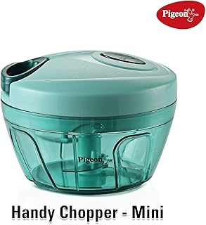 Pigeon by Stovekraft New Handy Mini Plastic Chopper with 3 Blades, Green