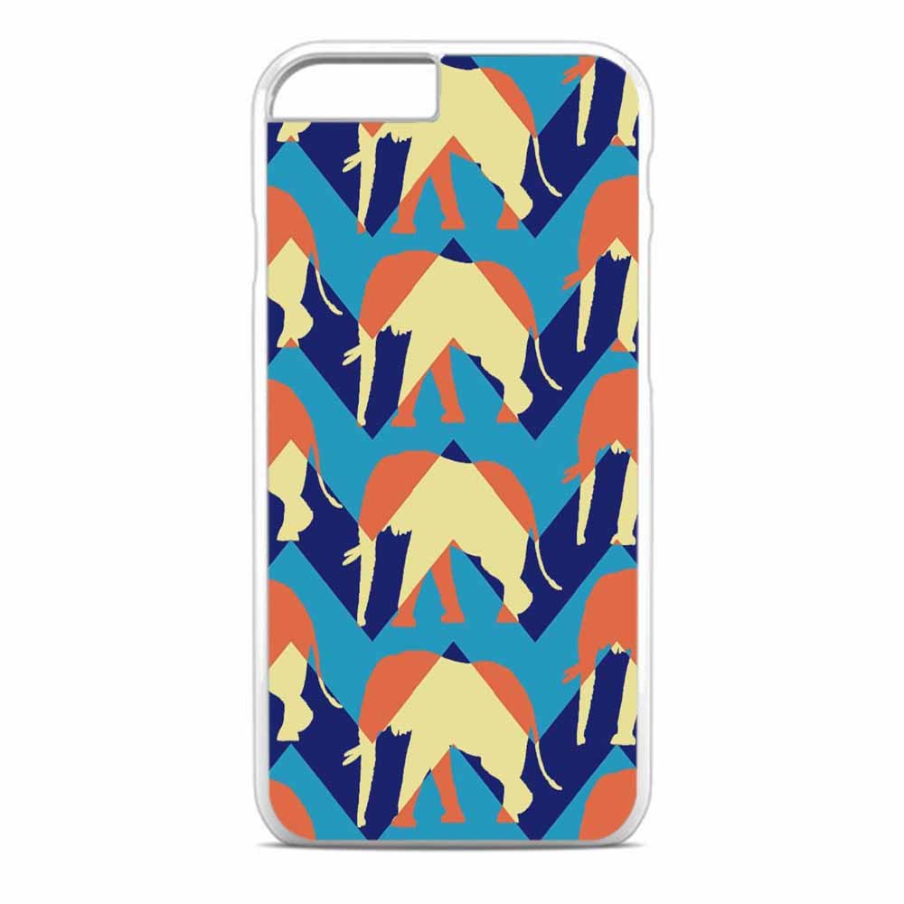 Chevron Cute African Elephant iPhone 4S Case White