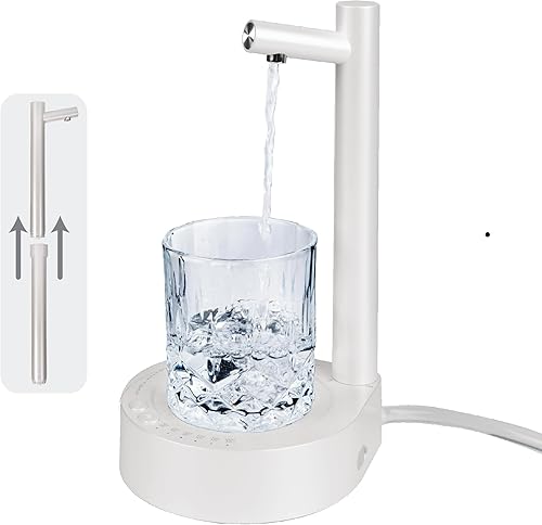 McKay Dispensador de agua de escritorio Bomba de agua portátil para botellas de 5 galones y universales Dispensador de jarra de agua de cabecera