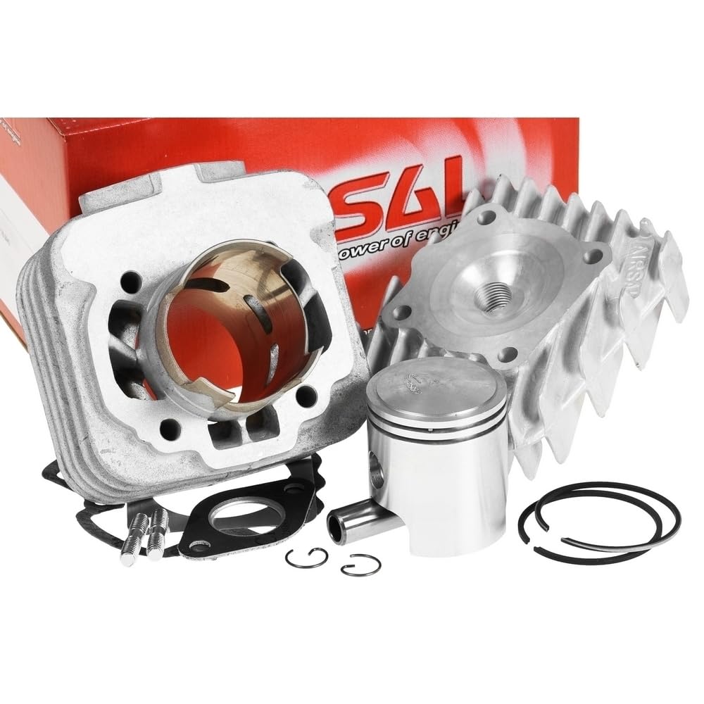 Zylinderkit Airsal Alu-Sport 70cc für Piaggio, Diesis, Fly, Free, Liberty, NRG MC2, MC3, S, Sfera, Storm, TPH, Zip Base SSL, Vespa , ET2, LX, LXV, Gilera Stalker, Easy Moving, ICE, Derbi, Atlantis (ab 2002), Boulevard, Bullet 50