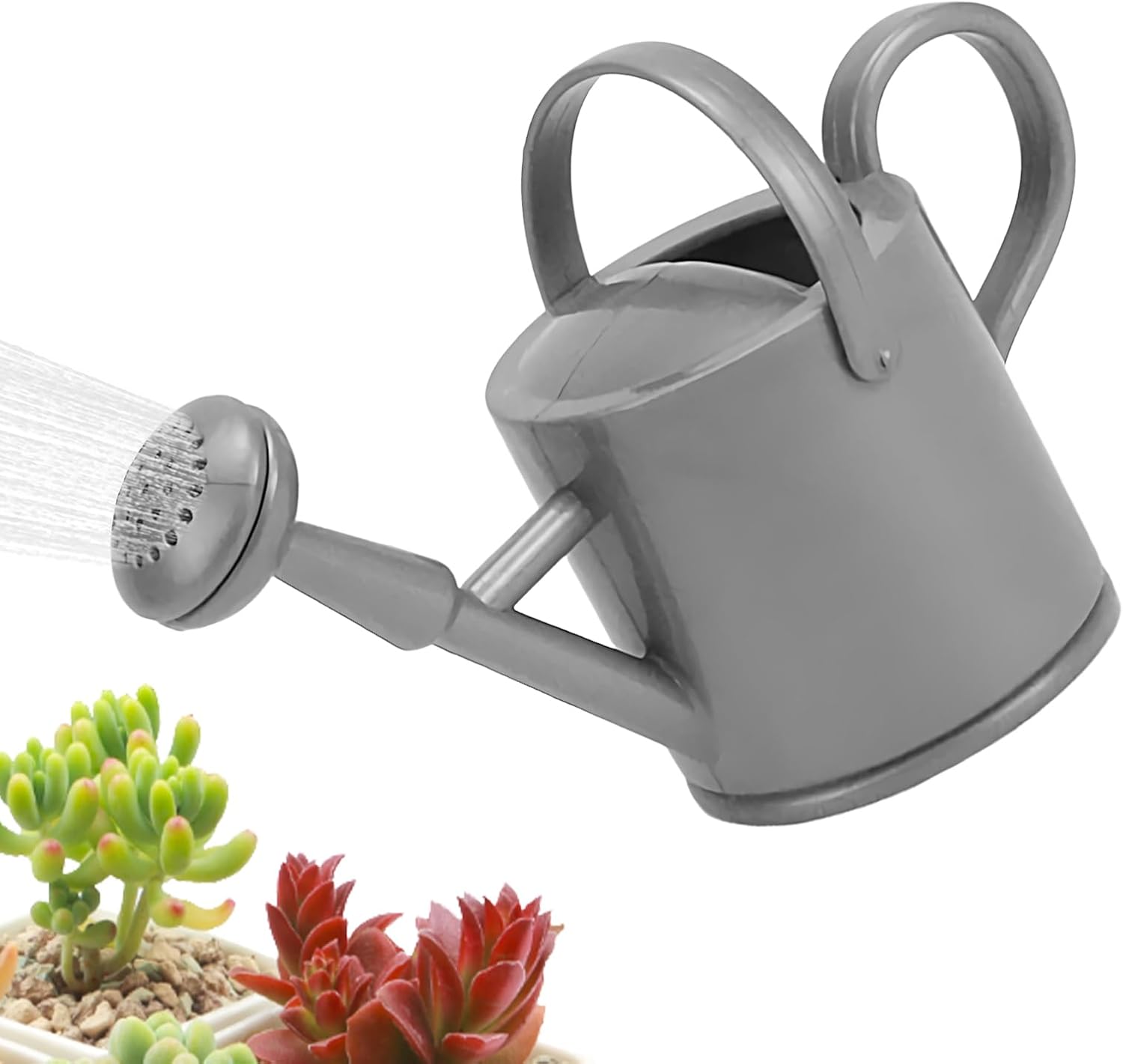 Kids Watering Can, Gardening Tool, Ergonomic Handle Pot with Durable Water Spout, Outdoor for Succulents Plants Flowers, Fun Garden Activity Accessory, Children Plant Care Tool