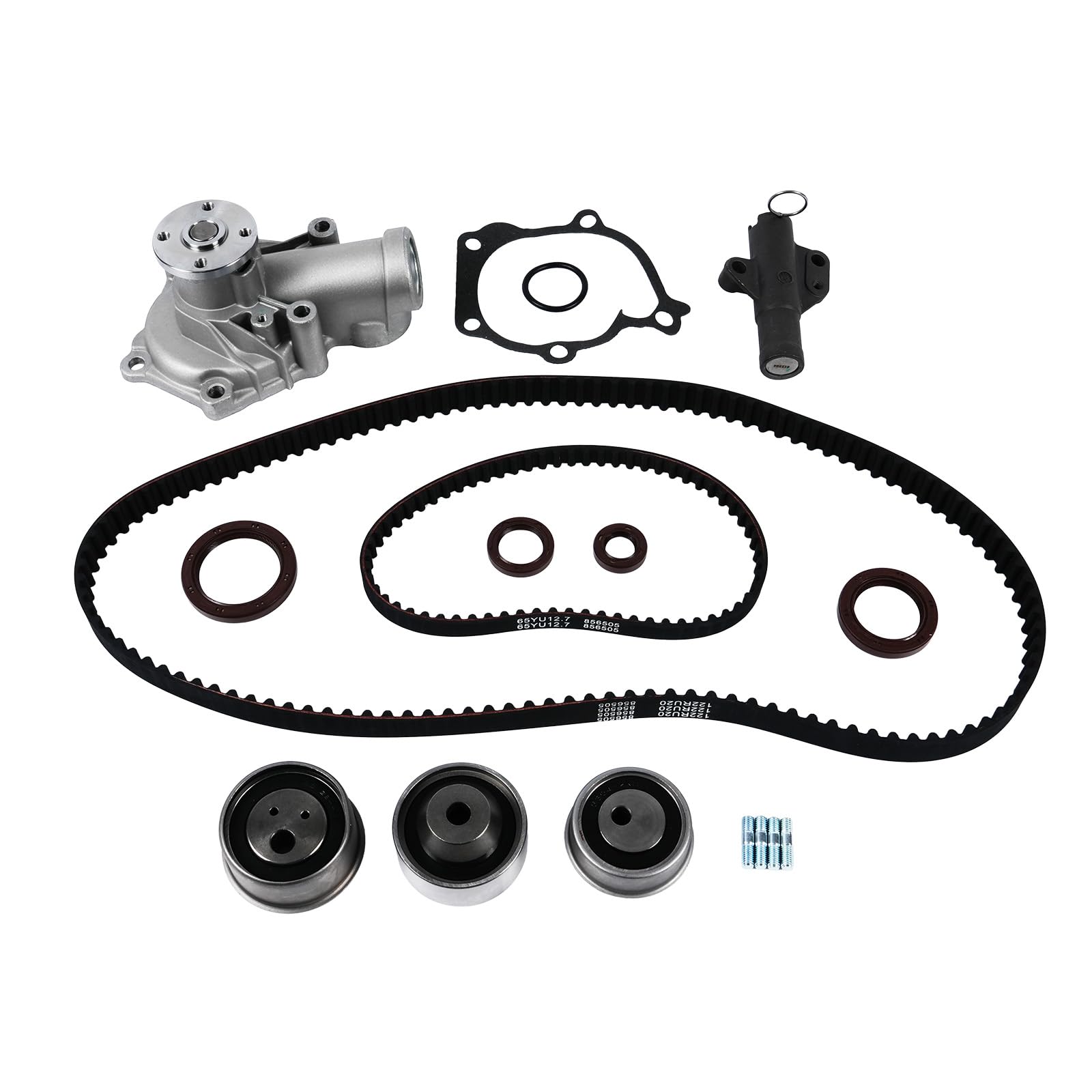 Timing Belt Kit with Water Pump Fits for 2004-2006 Mitsubishi-Galant Lancer 2.4L L4,for 2006-2007 Eclipse 2.4L L4 Engine Replacement OE MR984778 MR984375 MN137247 MD352473 1300A066 TCKWP332