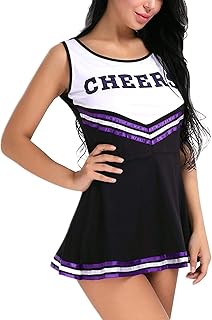 Women's School Musical Party Halloween Cheerleader Costume Fancy Dress Uniform Outfit - Buy now