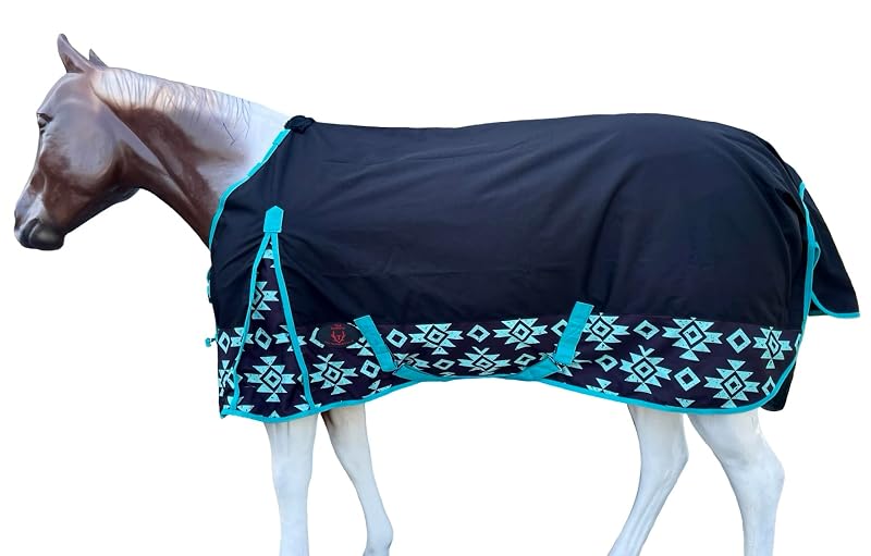 Manta impermeável e respirável para cavalos TECH EQUESTRIAN 1200 Denier, tamanho 76