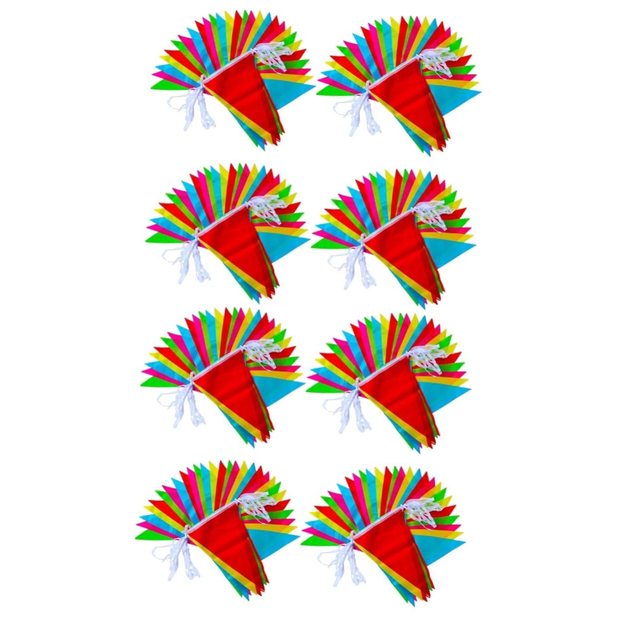 Sosoport 2 Set Di Bandiere A Corda Con Ciondolo 40 M Bandiere Per Feste Di Compleanno Decorazioni Per Esterni/interni 4 Confezioni*2