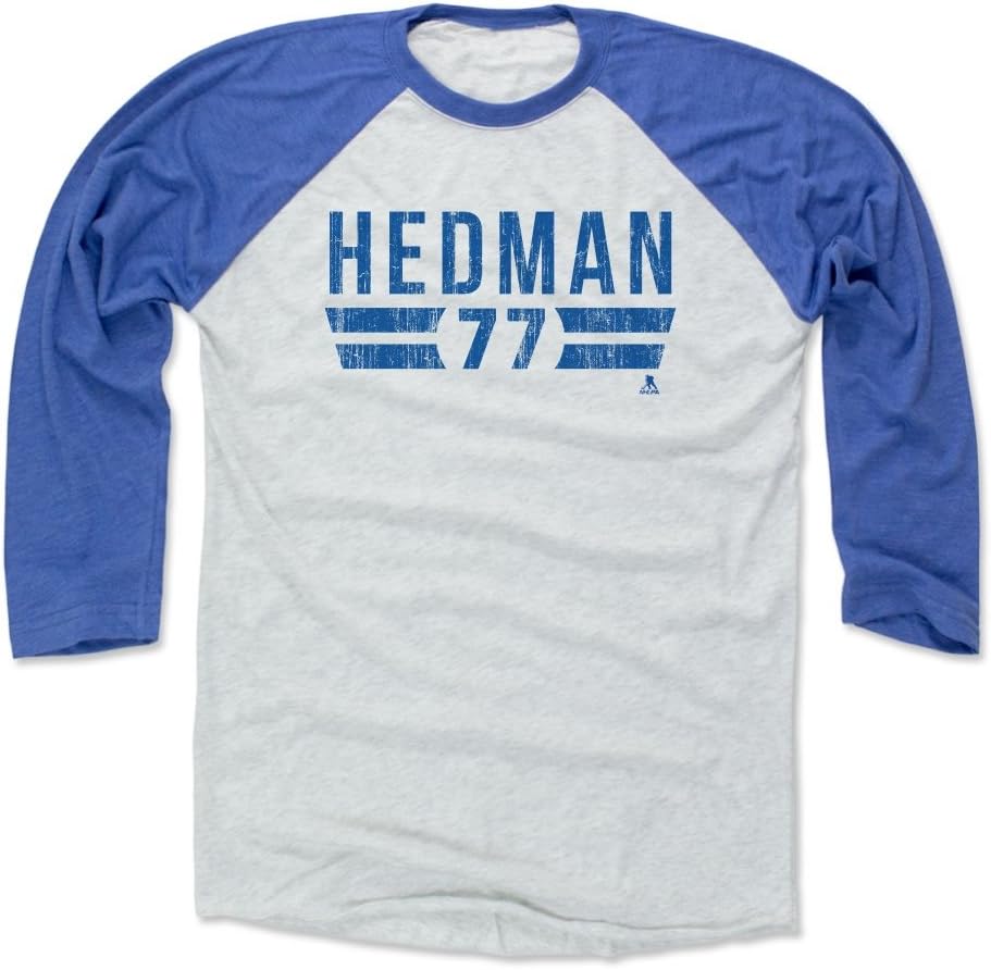 500 LEVEL Victor Hedman Shirt - Tampa Bay Hockey Raglan Tee - Victor Hedman Font