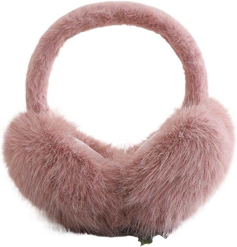 Earmuffs 2 PCS Soft Plush Ear Warmer Winter Warm Earmuffs Cover Outdoor Cold Protection
