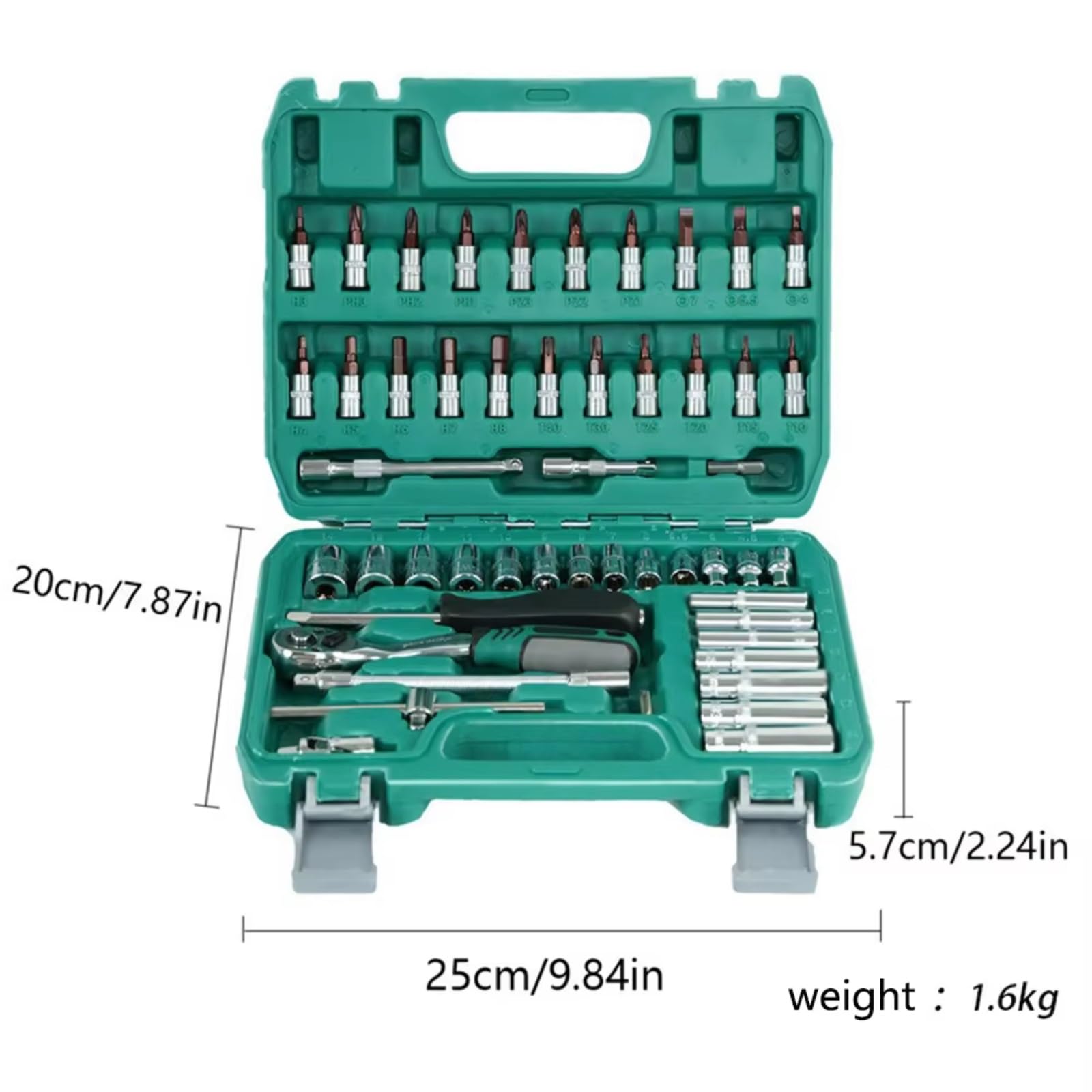 Maletín herramientas multiusos 53 Unids/set Juego Llaves Tubo Reparación Máquinas Reparación Automóviles De Rápido Herramienta De Trinquete Reversible Y Estuche